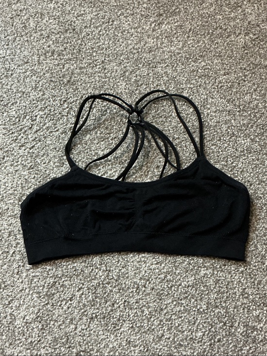 Aeropostale Other - Aeropostale Black Strappy Seamless Sports Bralette